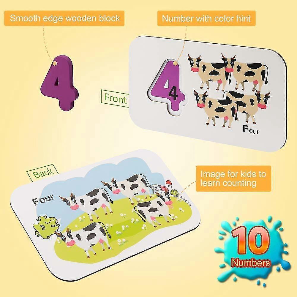 Numbers And Alphabets Flash Cards Set, Abc Wooden Letters And Numbers, Puzzle Game Educational Toys