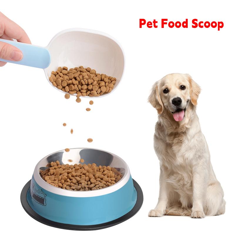 Köpek Maması Kepçe Çok Fonksiyonlu Pet Besleme Kaşığı Sızdırmazlık Klipsi ile Sınıf Plastik Kedi Maması Adanmış Ölçüm Kaşığı