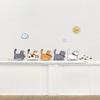 Wandaufkleber Katzen Selbstklebend Kinder Wandtattoos Kunst Wandbilder Für Wohnzimmer Cartoon Schlafzimmer Toilette Hauswand DIY Deko