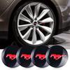 4pc 56mm Car Styling Wheel Center Hub Cap Sticker Auto Decoration Decals For Ford Mustang Shelby Edge Kuga Transit Fiesta Mondeo