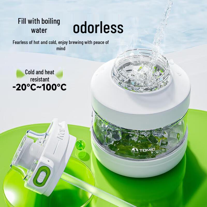 Temec 304 Stainless Steel Dual-Drink Sport Water Bottle