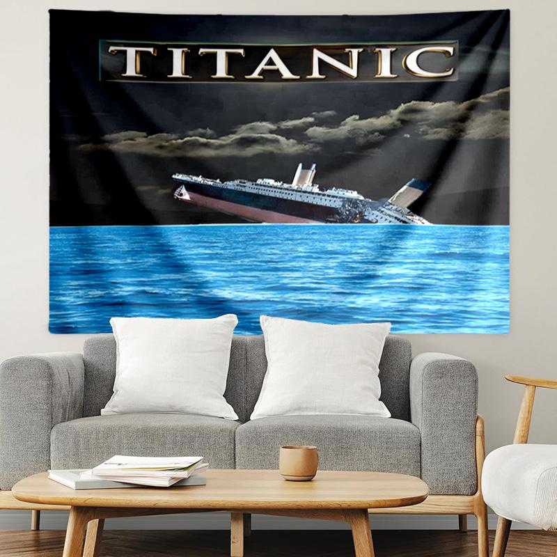 RMS Titanic Print Tapestry, Lightweight Wall Hanging, for Bedroom, Dorm, Living Room, Home Art Decor, Birthday Christmas Gift for Friends