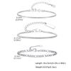 3pcs Men Thin Chain Bracelet,Never Fade Silver Color Twist Chain Wristband,Stylish Punk Jewelry Gift for Husband Father Son
