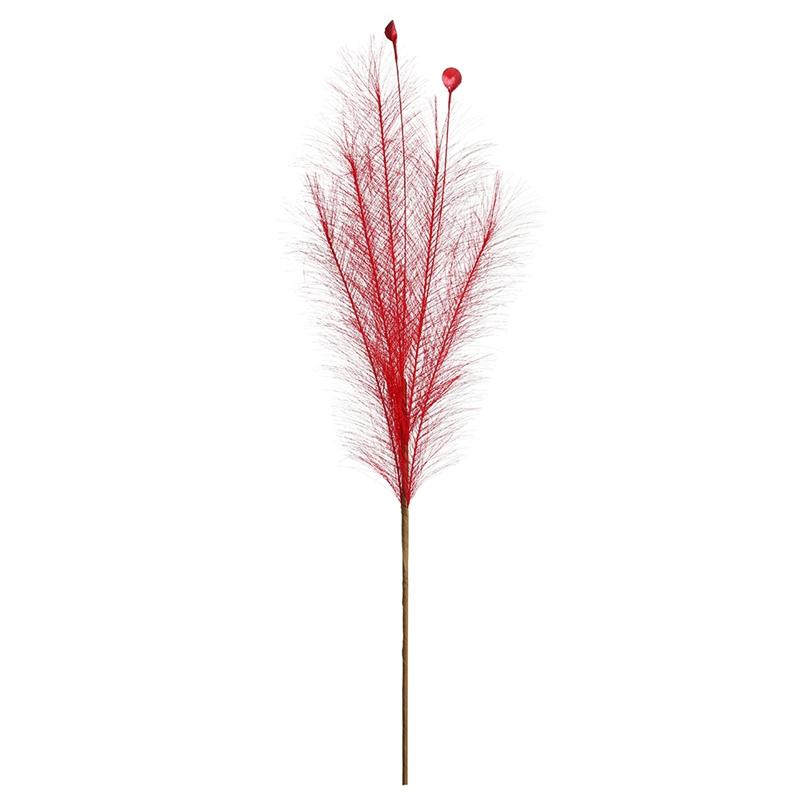 

1/2Pcs 72cm Pampas Grass Artificial Bouquet Fake Reeds for Home Room Decor Garden Wedding Decoration Vase Floral Arrangements 1Pcs червоний