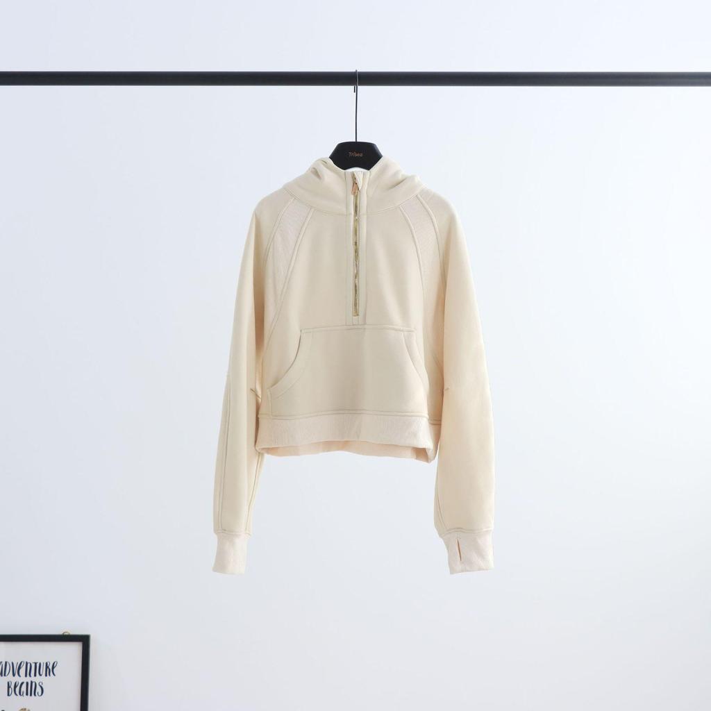 Women's Half-Zip Hooded Fleece Sweatshirt - Autumn/Winter Style (In Stock)
