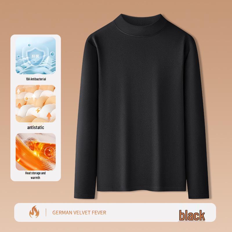 Men's Plush Double-Sided Long-Sleeve Thermal Base Layer Top
