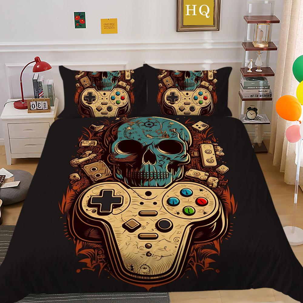 3D Game Console Printing Comforter Cover Set Twin Size Bed Set Cover Children High Quality Luxury Bed Set