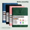 Secure Faux Leather-Bound Logbook with Large Print & Alphabet Tabs - Prevent Identity Theft, Secure Password Storage