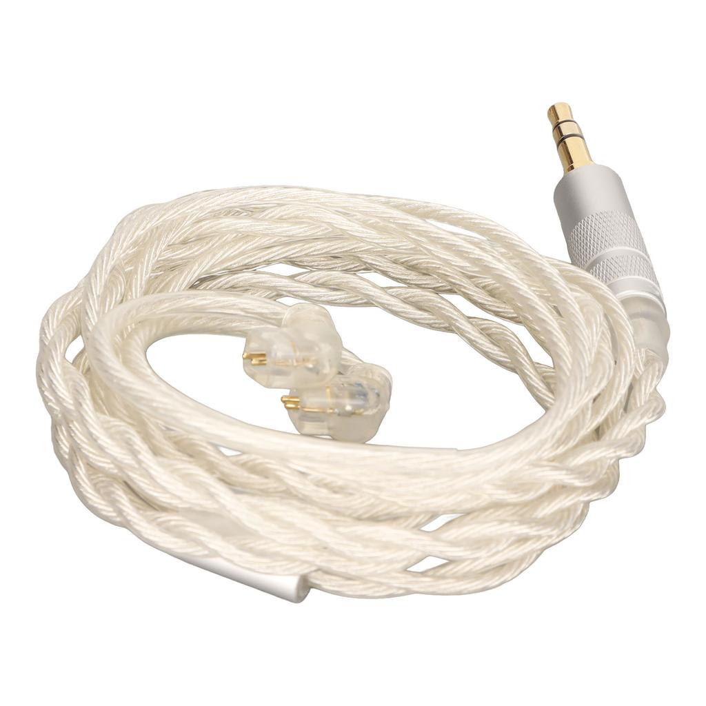 Earphone Upgrade Cable 2 Pin 0.78mm Connector 3.5mm Plug Silver Plated Copper Core Replace Earbuds