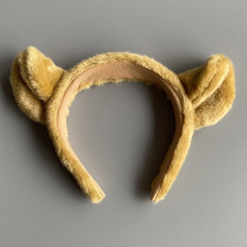 Lion Costume Accessories Lion Ears Headband with Tail Paw Lion Fancy Dress Prop
