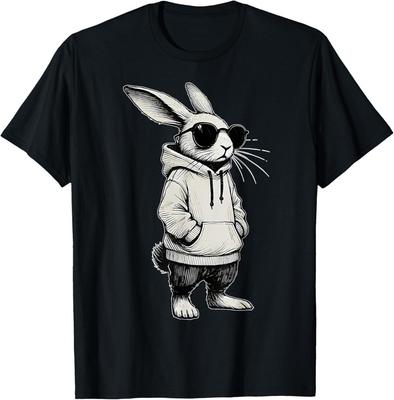 Bunny Face With Sunglasses Easter Day for Boys Men Kids T-Shirt Unisex T-Shirt