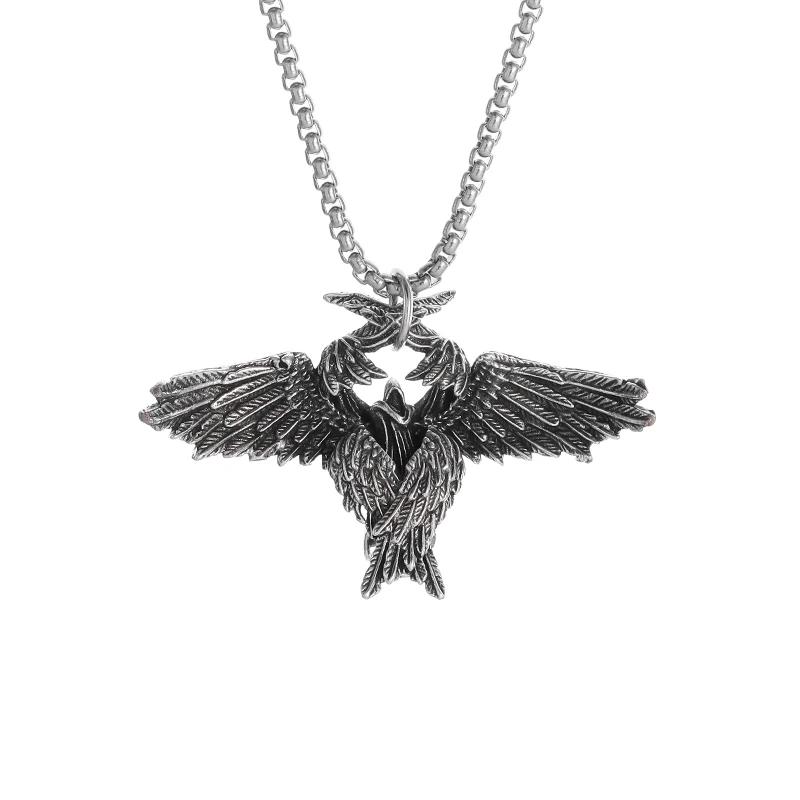 Vintage Punk Biker Girls Pendant Fashion Necklace for Men Women Motorcycle Riding Statement Jewelry Gifts