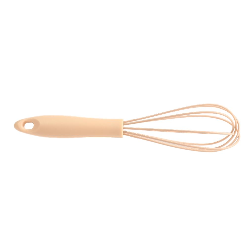 Fashionable Kitchen Accessories Silicone Handle Cook Egg Beater Stirring Whisk Blender Egg Mixer