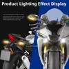 1:6 R1M Motorcycle Model Toy Alloy Body Ignitable Sprayable Motorbike Linkage Steering Sound Light Models Toys Christmas Present
