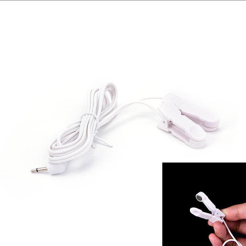 Elektrodové propojovací kabely se 2 ušními klipsy pro TENS terapii, masážní přístroj, 2,5 mm