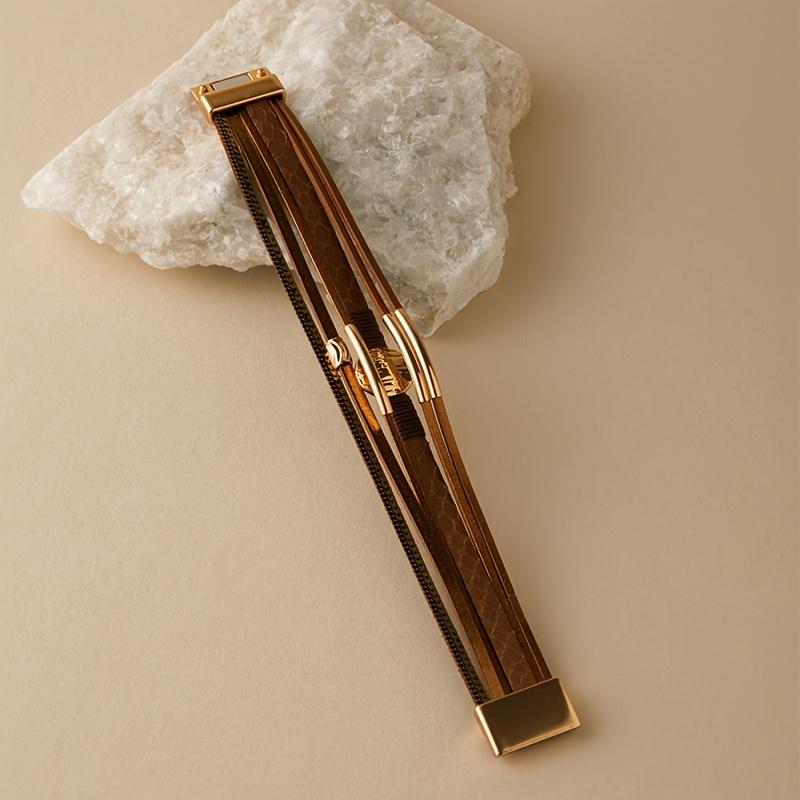 Vintage Bohemian Multi Layer Bracelet | Handmade with Gold Accents, Women's Wristbands Exude A Fashionable Feel, Perfect for Casual Wear
