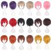Cos Short Black Cosplay Wig With High Temperature Silk For Anime Costumes