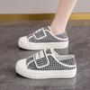 Pregnant women sports shoes spring Velcro wide fat feet outer wear canvas shoes soft baseplate shoes