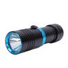 Diving Flashlight 1000lm High Brightness Water Proof Underwater Light with Non Slip Grip Rechargeable Battery for