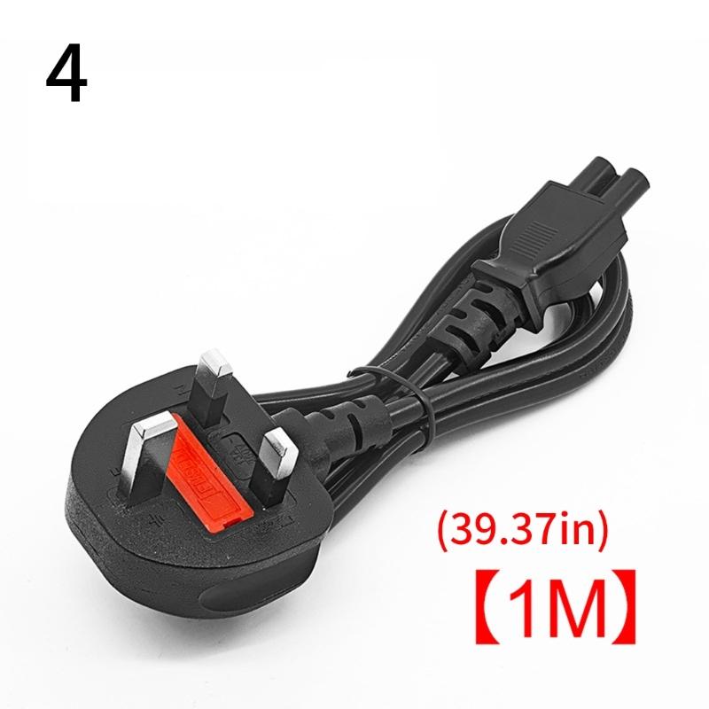 3 Prong Laptop Charging Cable Power Cord Suitable for Multiple Laptop Brands Fast Charging and Overload Protections