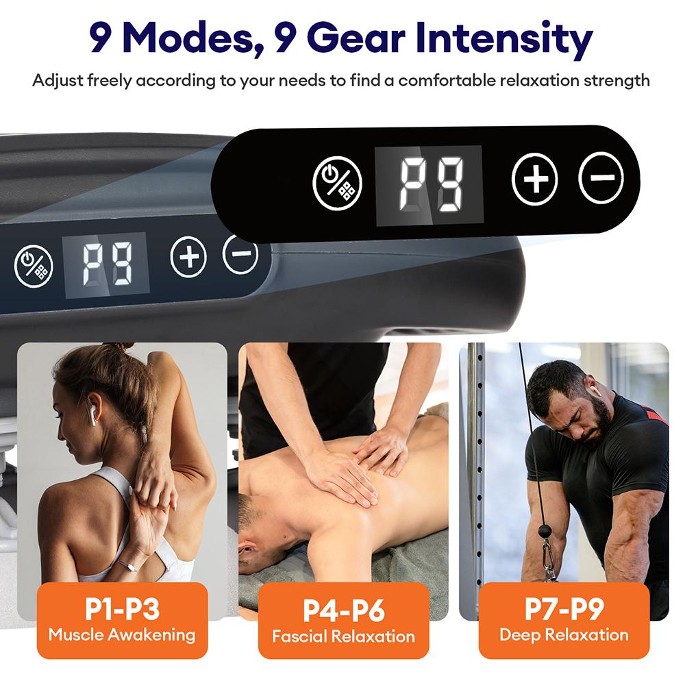 16 Heads Fascia Gun High-Frequency Vibration Deep Body Massage Device Back Waist Thigh Massager Neck Shoulder Muscle masajeador