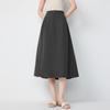 Women's High-Waist A-Line Midi Skirt