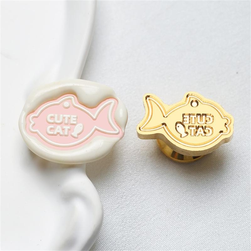 Cats Sealing Wax Stamp Pets Series Wax Seal Stamp Brass Head Dog Paws Seal Stamp for Scrapbooking Invitations Decoration