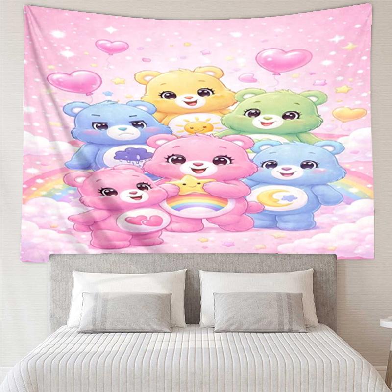 Love Bears Cozy Night Tapestry Hanging for Bedroom,Livingroom, Playroom,Decor Art Room Wall Tapestry Holiday and Birthday Gifts