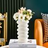 1PC Plastic Spiral Decorative Vase Scandinavian Flower Arrangement Kitchen Living Room Bedroom Home Wedding Decoration Ornament