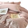 Luxury Embroidered Cotton Bedding Set: Breathable Hotel-Style Duvet Cover & Bed Sheets