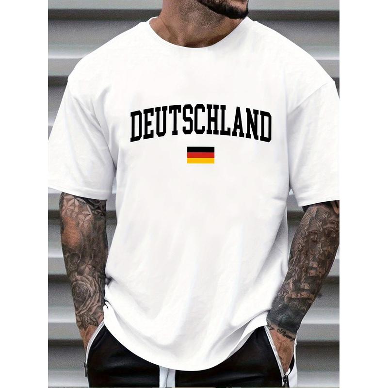 Plus Size Casual Summer T-Shirt Featuring Letters, Suitable for Spring And Summer Wear, Providing Comfortable Everyday Attire