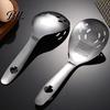 Space Saving Kitchen Accessories Stainless Steel Grinding Spoon, Garlic Ginger Mashing And Egg Separating Multifunctional Tool, Non Slip Handle
