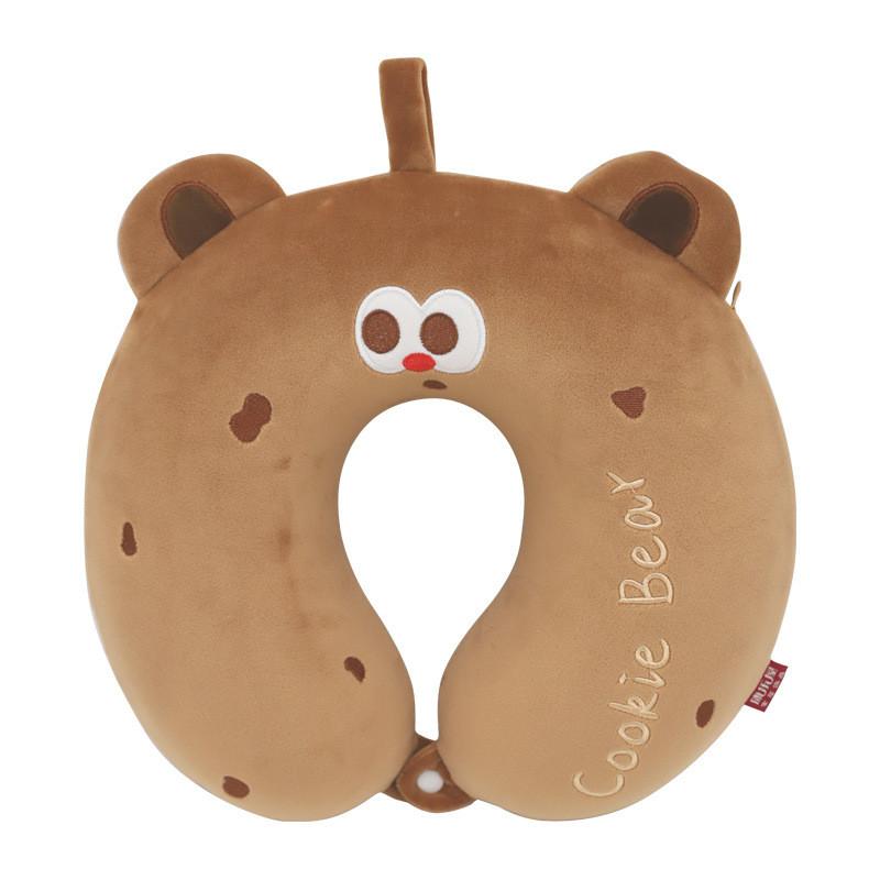 Cartoon Animal Memory Foam U Shaped Pillow For Travel And Office Comfort