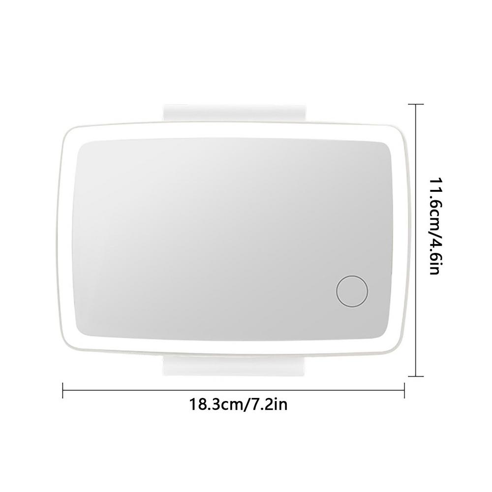 

Car Vanity Mirror With Lights Rechargeable LED Car Mirror With Touch Screen Three-level Dimming And Car Mirror Light For Makeup