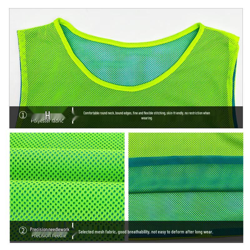 Gilet da allenamento da calcio in rete reversibile
