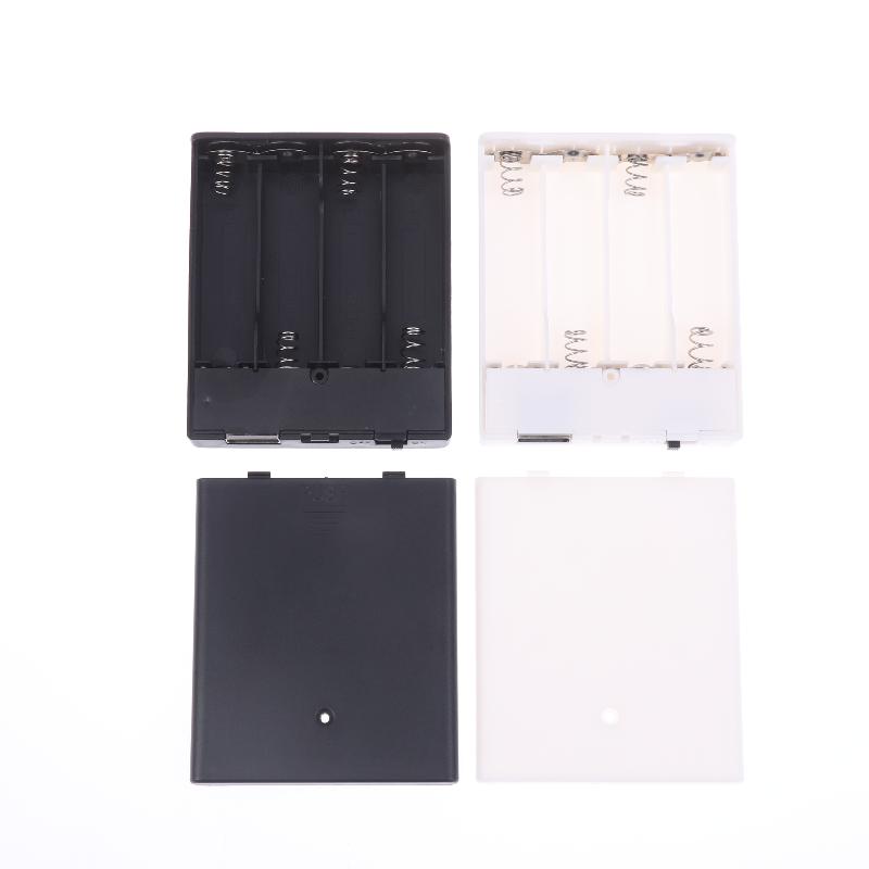 1Pcs Portable Mini USB Power Supply Battery Box 4AA Battery Holder Storage Case For LED Strip Light Accessories