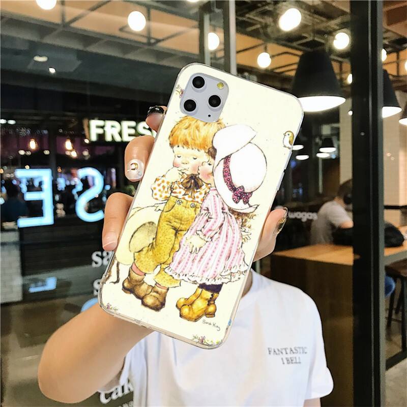 Urocze etui na telefon Sarah Kay dla iphone 12 pro max 11 pro XS MAX 8 7 6 6S Plus X 5S SE 2020 XR cover