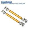 ACROPIX Barra di Supporto Regolabile Universale in Lega di Alluminio per Spoiler Anteriore del Paraurti dell'Auto, Barra di Tirante 7,5mm-12,7mm 75mm Tono Oro 2pz