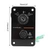 Keenso 12V Waterproof Switch Panel Assembly with Single Key Engine Ignition Key for Outboard Motor Yachts