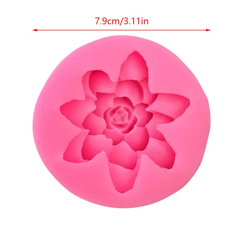 3D Lotusblumen Silikonform DIY Küchen Backwerkzeug Schokolade Fondant Kuchen Dekoration Geburtstag Hochzeitsparty Backform