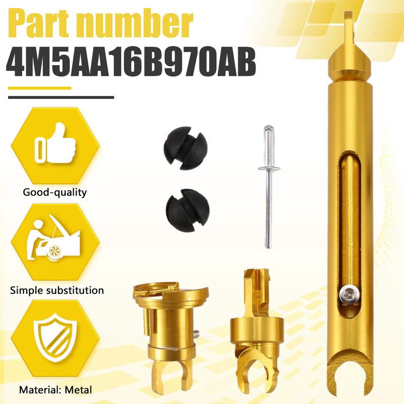 4M5A-16B970 Car Bonnet Release Lock Latch Catch Repair Set For Ford Focus MK2 2004-2012 1355231-A54R