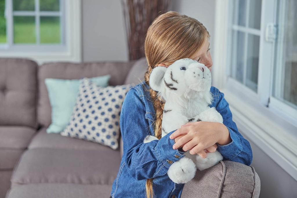 Wild Republic White Tiger Plush Wild Animal W16 x D33 x H22cm Toy, Gift,