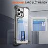 YSM Reinforced Corners Series for iPhone 12/12 Pro Case Card Slot Kickstand Clear Cover