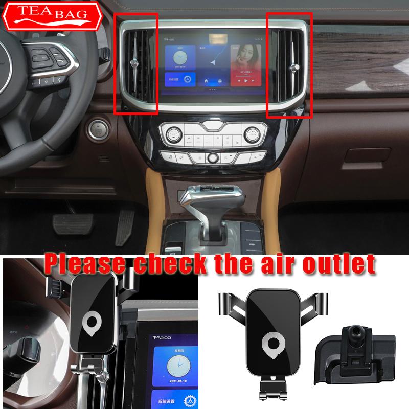 

Car Phone Holder For Great Wall GWM Poer Ute GWM Cannon 2019-2022 Auto GPS Gravity Mount Navigation Bracket Interior Accessories option A black