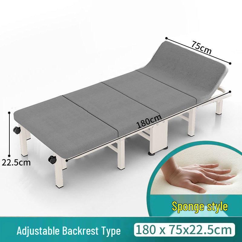 Portable Folding Bed & Mat for Office Lunch Breaks - Convertible, Single-Use, Sit or Lie Down Option