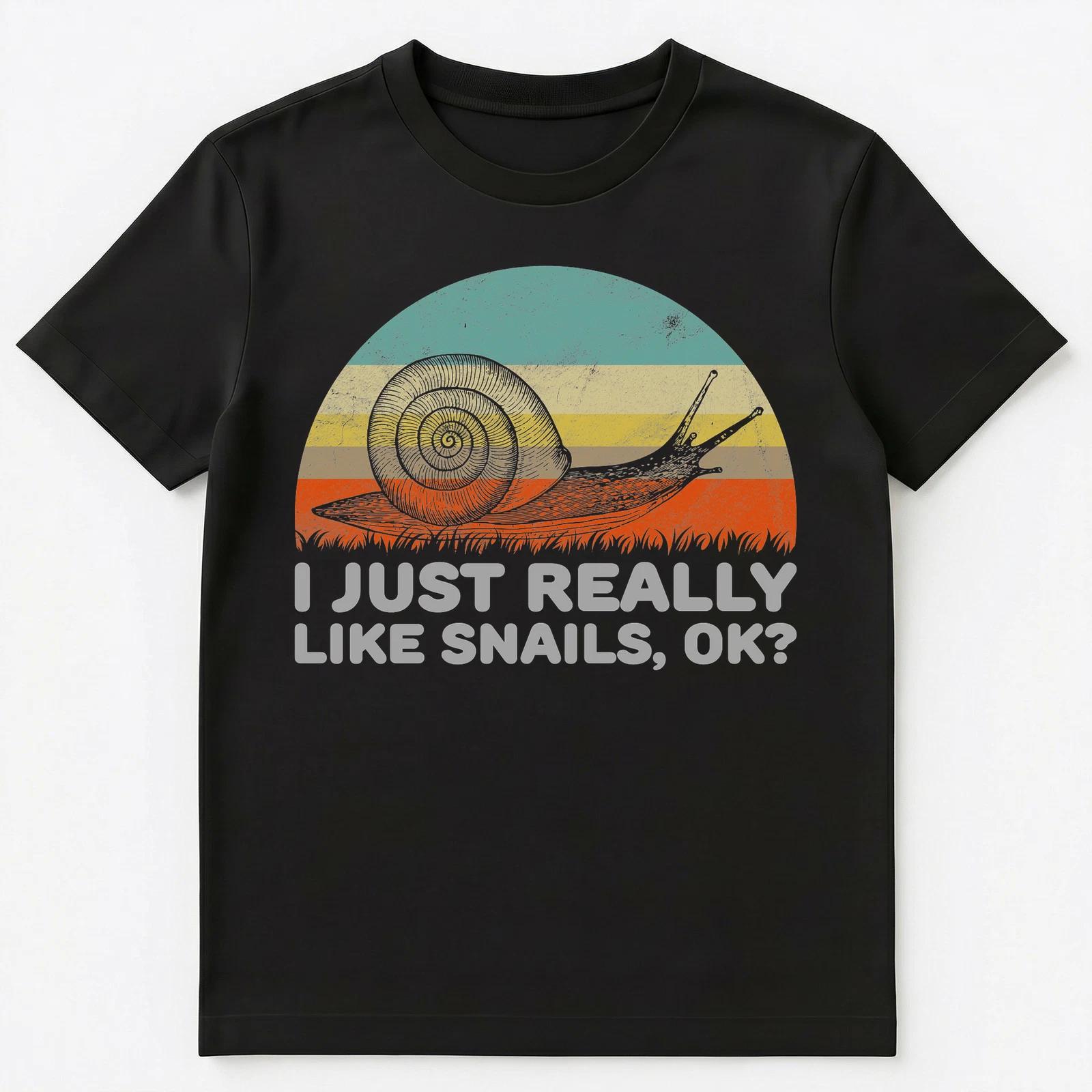 Funny I Just Really Like Snails Ok T Shirt Unisex T-Shirt S