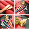 Brand New Hotels Kitchens Spoons Kitchen Tools Mirror Polish Rice& Soup Spoons Spoons Square Head Stainless Steel For Home