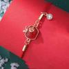 Ping An Apple Christmas Bracelet for Women - Elegant Red Hand Rope, Perfect Gift for Girlfriend or Best Friend on Christmas Eve.
