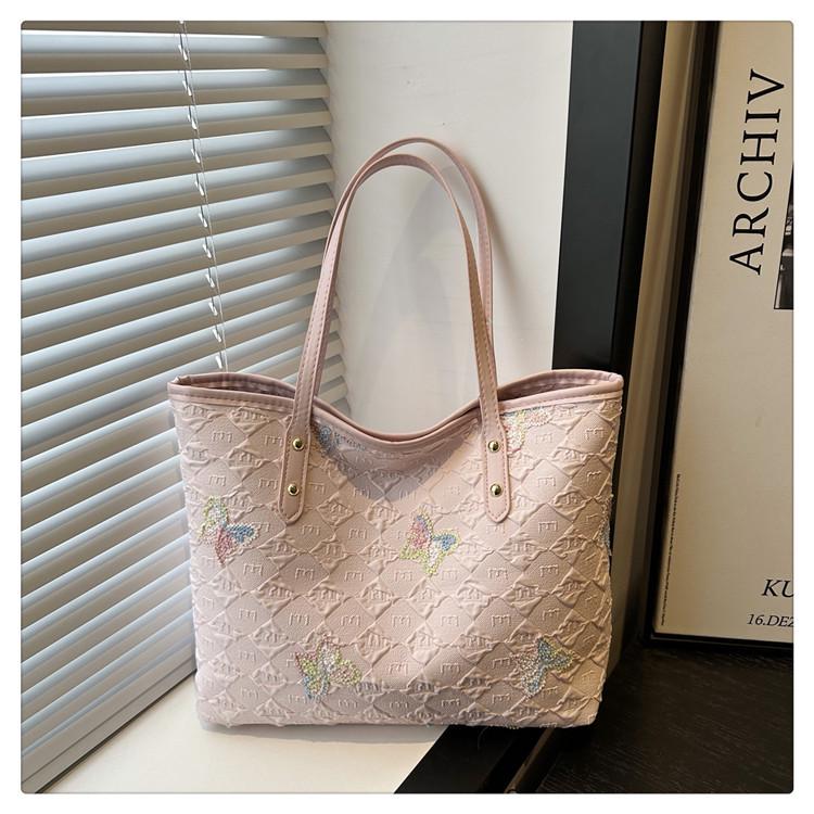 Stylish Casual Commute Shoulder Bag: Fashionable, Large-Capacity Tote for Students