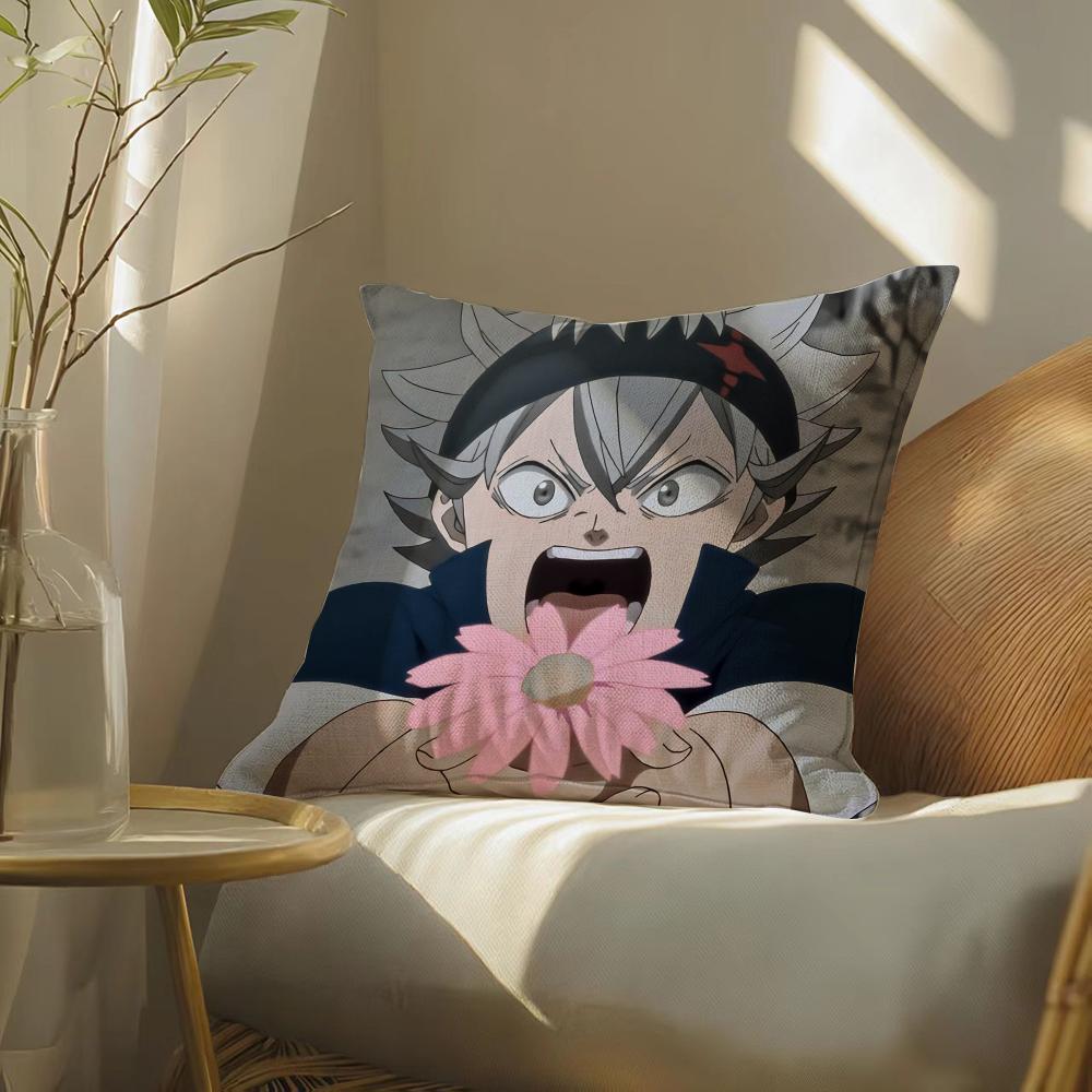 Hotanimecartoonblackclover Pillow Case Pillowcase, Double-Sided Printed, Sofa Cushion, Bedroom Headboard
